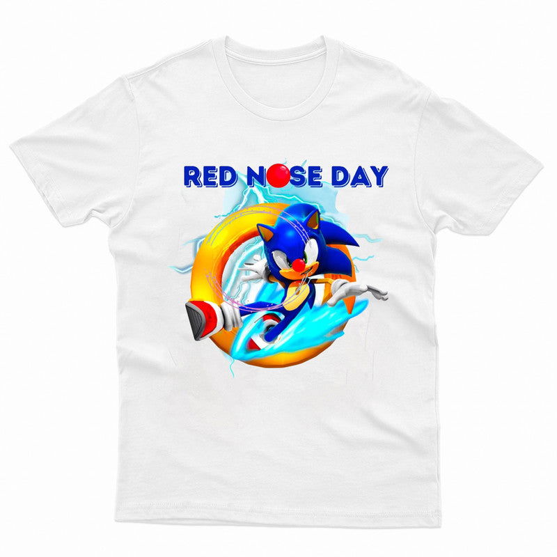 Sonic 2025 Kids T-Shirt Red Nose Day Girls Boys Gaming Movie T shirt - TheMonkeyTees