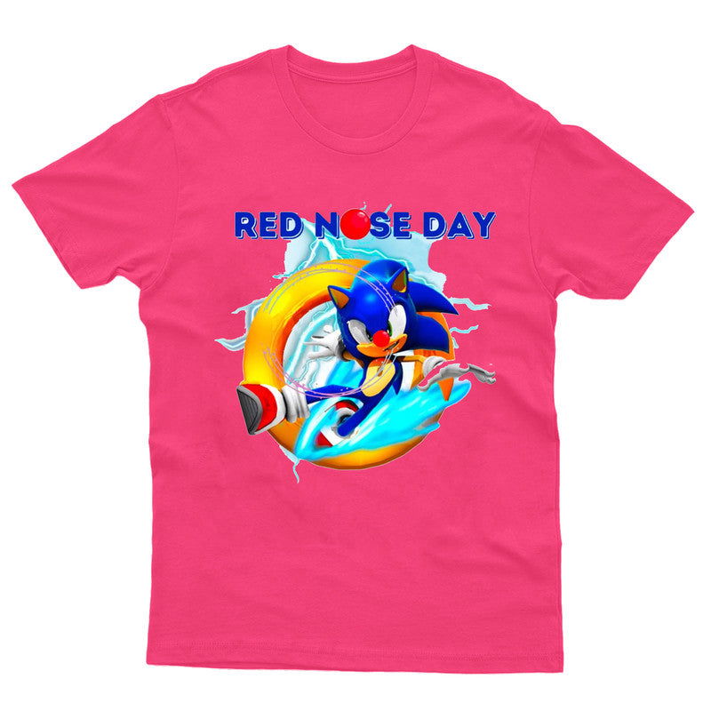 Sonic 2025 Kids T-Shirt Red Nose Day Girls Boys Gaming Movie T shirt - TheMonkeyTees