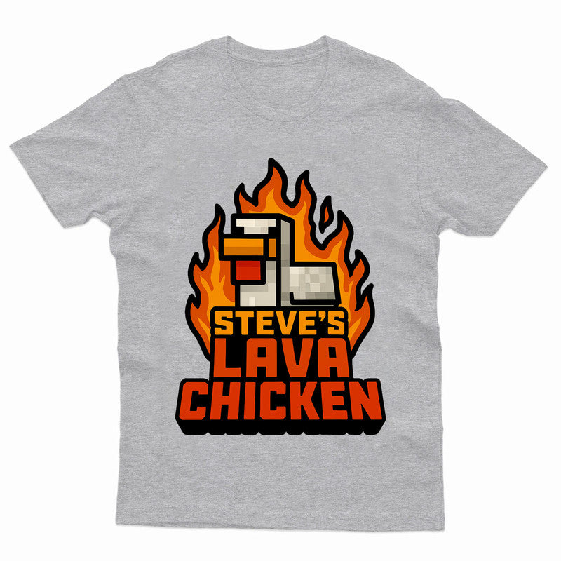 Lava Chicken Funny Gaming Adults Kids Printed Tshirt