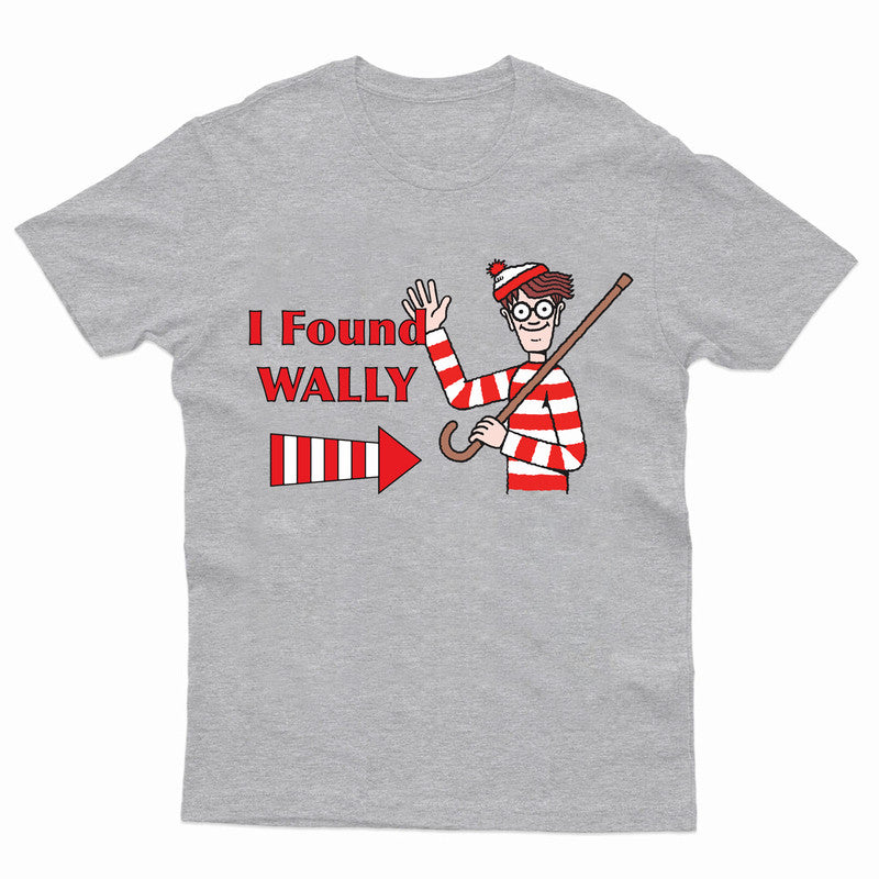I Found Wally T-Shirt Where's Wally Funny Book Day Children Costume Adult Tee