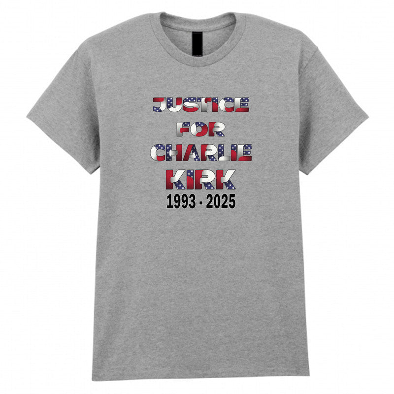 Justice For Charlie Kirk Unisex Kids T-shirt Freedom RIP Tee
