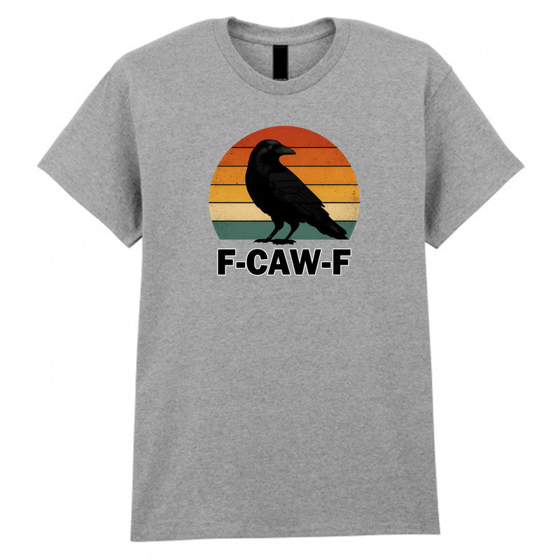 F-CAW-F Raven Adult Kids T-Shirt Halloween Horror Tee