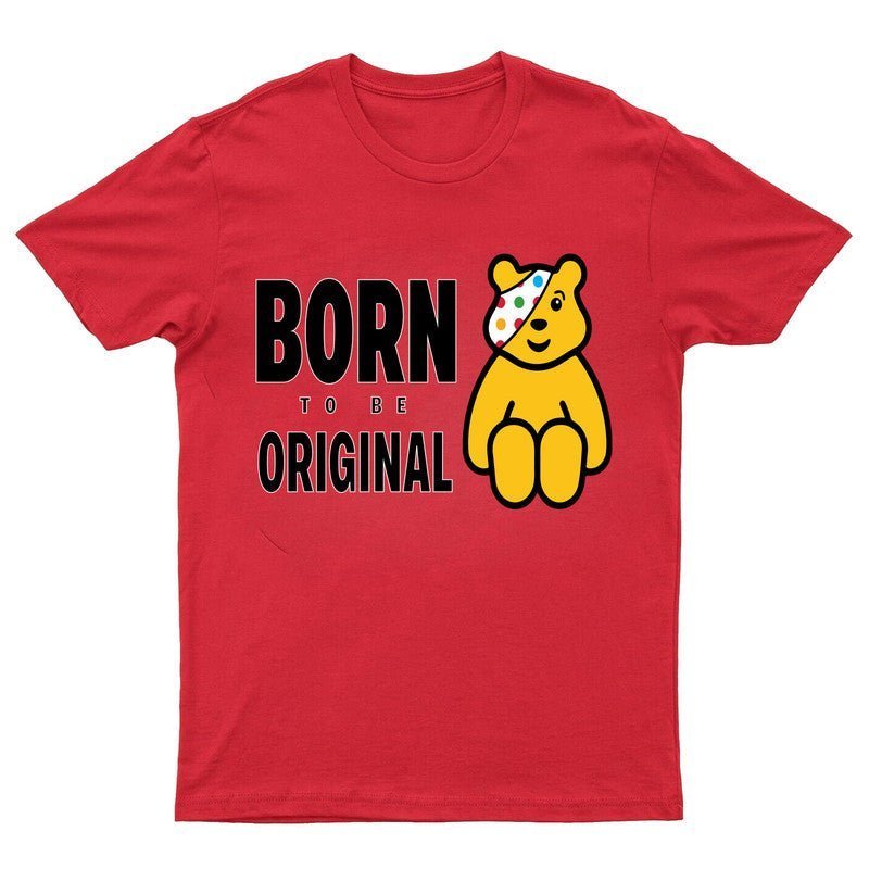 Spotty Day 2024 Pudsey Bear Kids T-Shirt Born To Be Original Boys Girls Top Tee - TheMonkeyTees