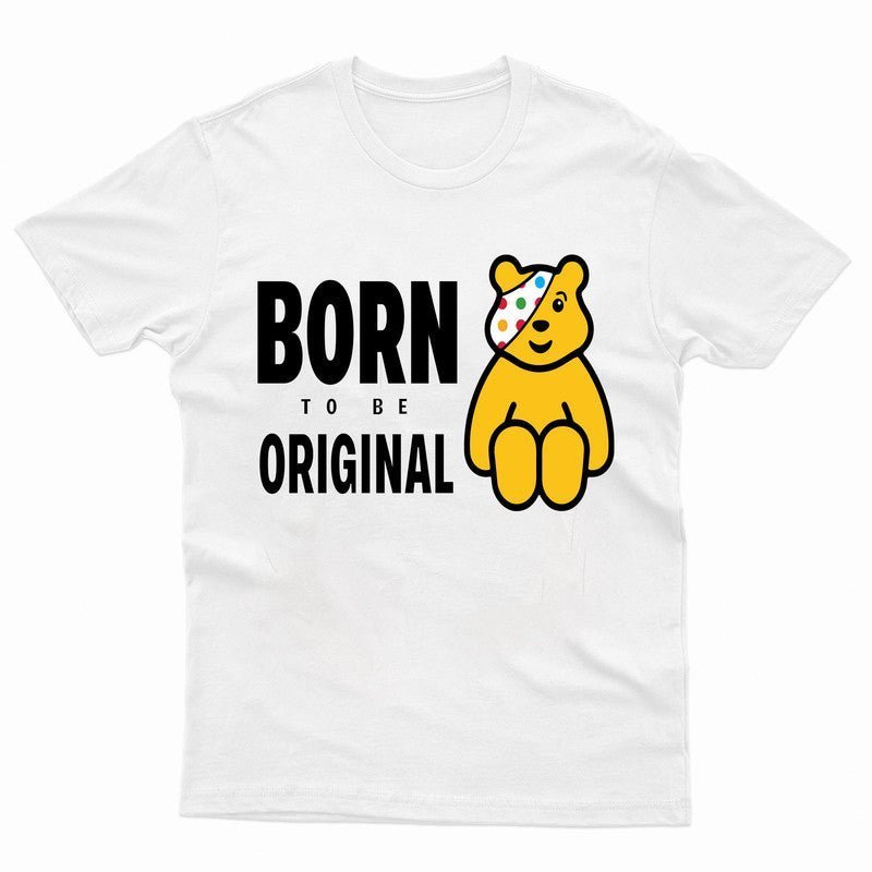 Spotty Day 2024 Pudsey Bear Kids T-Shirt Born To Be Original Boys Girls Top Tee - TheMonkeyTees