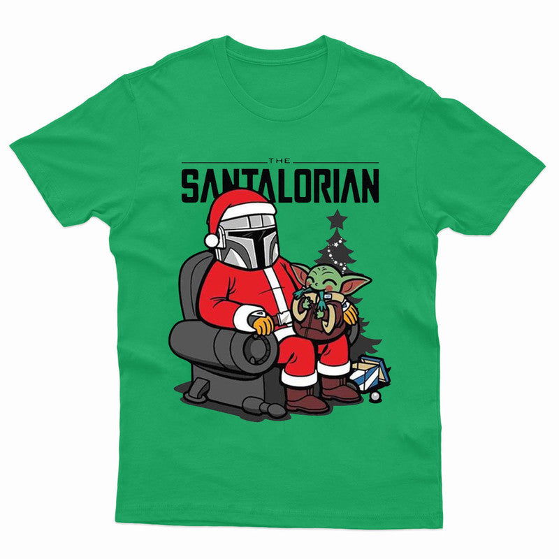 The Santalorian Santa Baby Yoda Mens Kids T Shirt Christmas - TheMonkeyTees