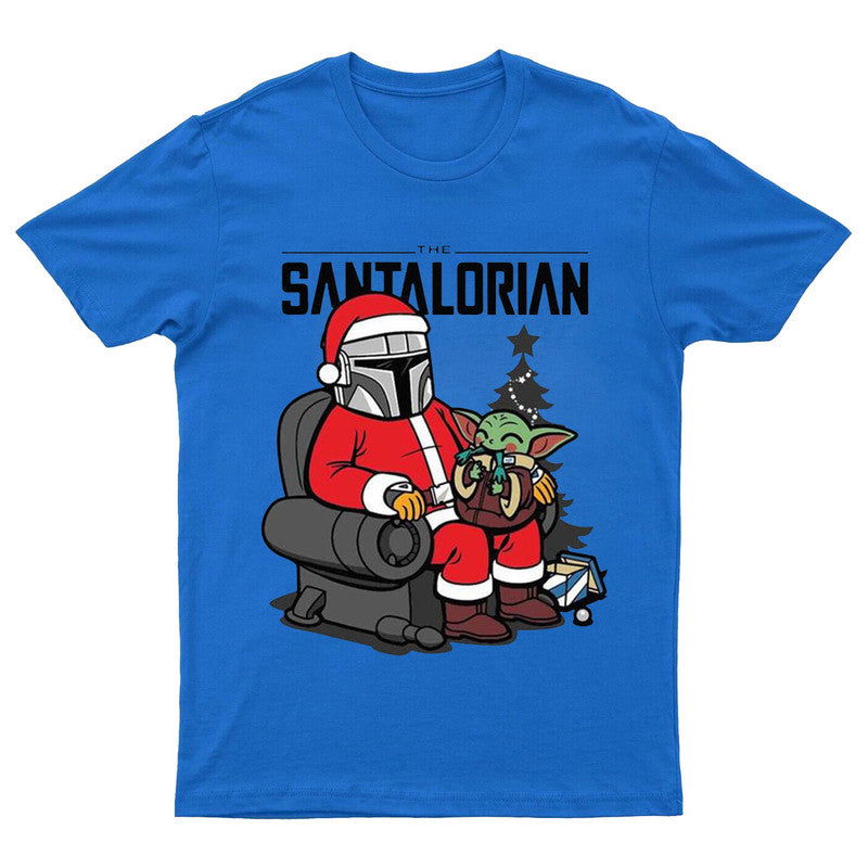 The Santalorian Santa Baby Yoda Mens Kids T Shirt Christmas - TheMonkeyTees