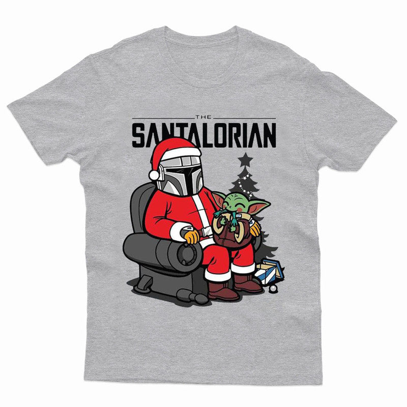 The Santalorian Santa Baby Yoda Mens Kids T Shirt Christmas - TheMonkeyTees