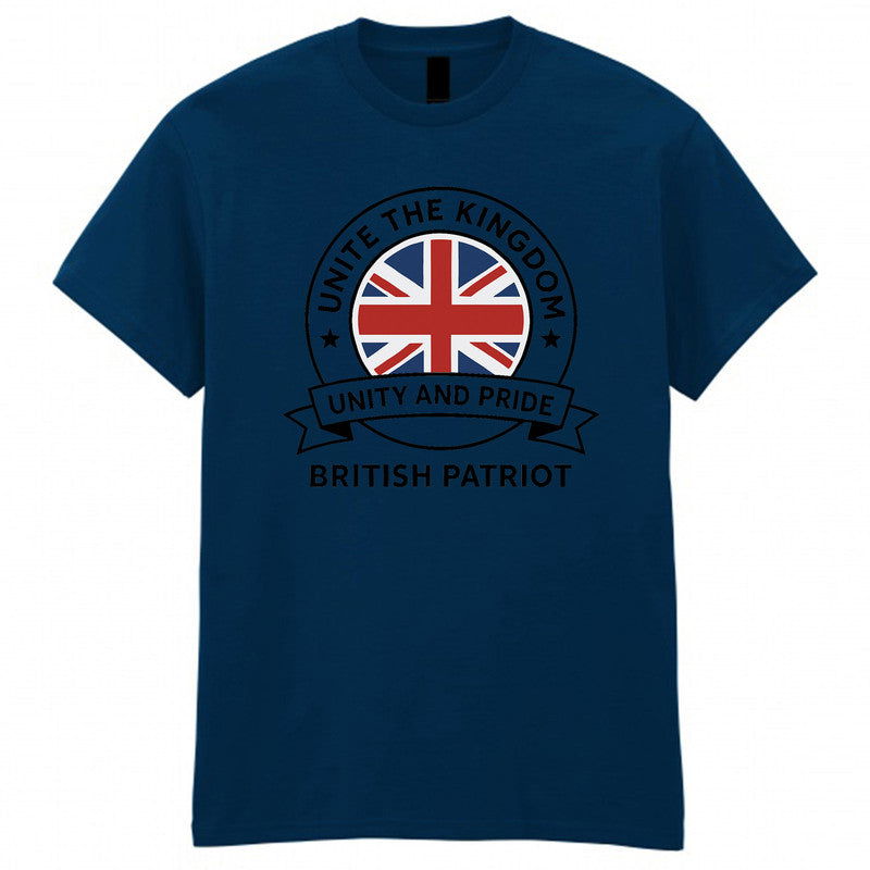 Unite The Kingdom Adult Kids T-Shirt Britain Protest Tommy Robinson Tee - TheMonkeyTees