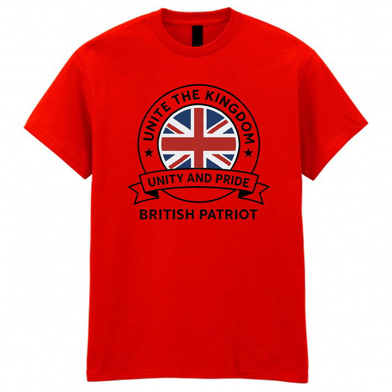 Unite The Kingdom Adult Kids T-Shirt Britain Protest Tommy Robinson Tee - TheMonkeyTees