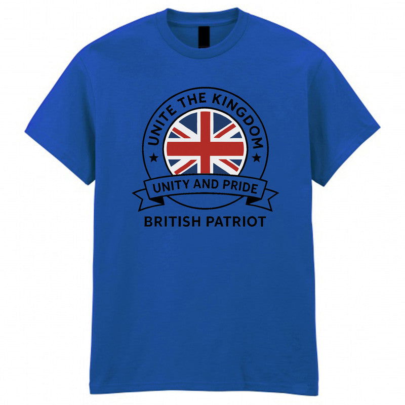 Unite The Kingdom Adult Kids T-Shirt Britain Protest Tommy Robinson Tee - TheMonkeyTees