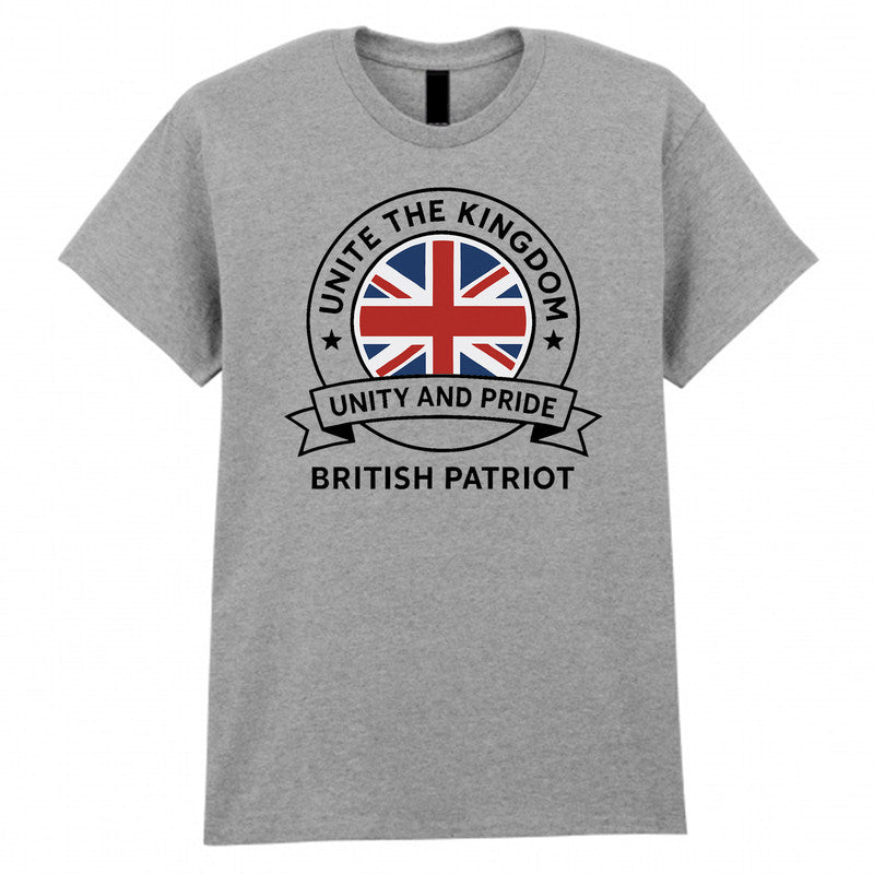 Unite The Kingdom Adult Kids T-Shirt Britain Protest Tommy Robinson Tee - TheMonkeyTees