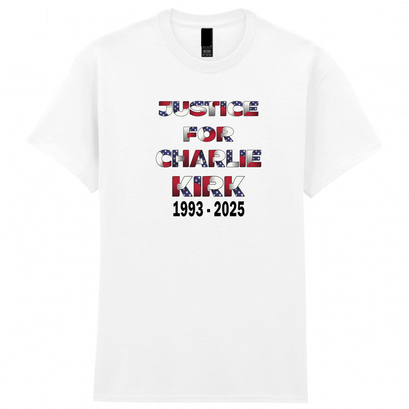 Justice For Charlie Kirk Unisex Kids T-shirt Freedom RIP Tee