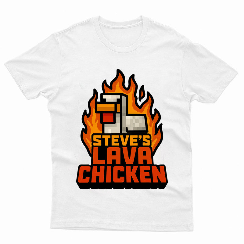 Lava Chicken Funny Gaming Adults Kids Printed Tshirt
