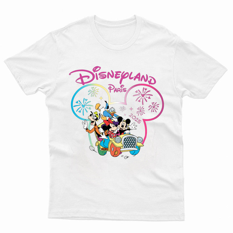 Disneyland Paris 2025 T-shirt Adult Kids Family Trip Vacation Tee