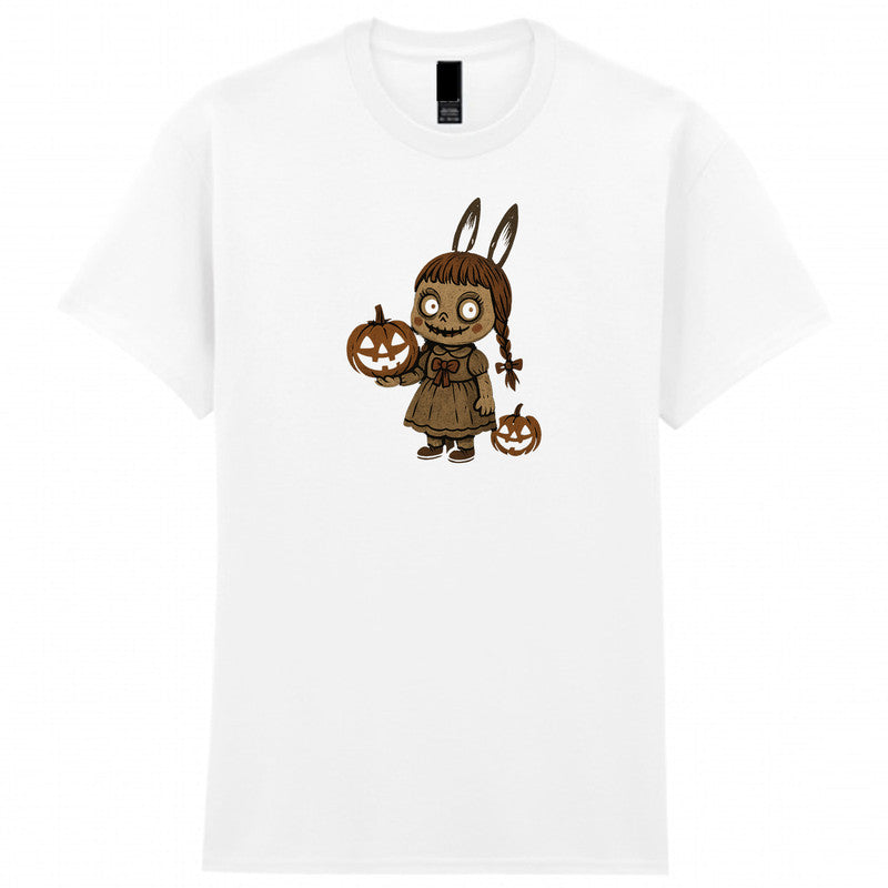 Halloween Scary Doll Adult Kids T-Shirt Funny Annabelle Labubu Doll