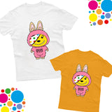 Labubu Pudsey Bear Unisex Kids T-Shirt Spotty Day Funny Tee