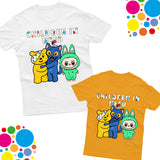 Pudsey Bear K-POP Demon Kids T-Shirt Spotty Labubu Doll Tee