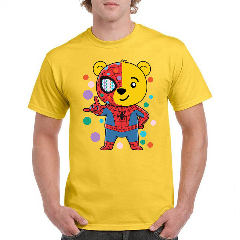 Pudsey Bear Spider-Man Kids T-Shirt Spotty Day Children In Need Tee