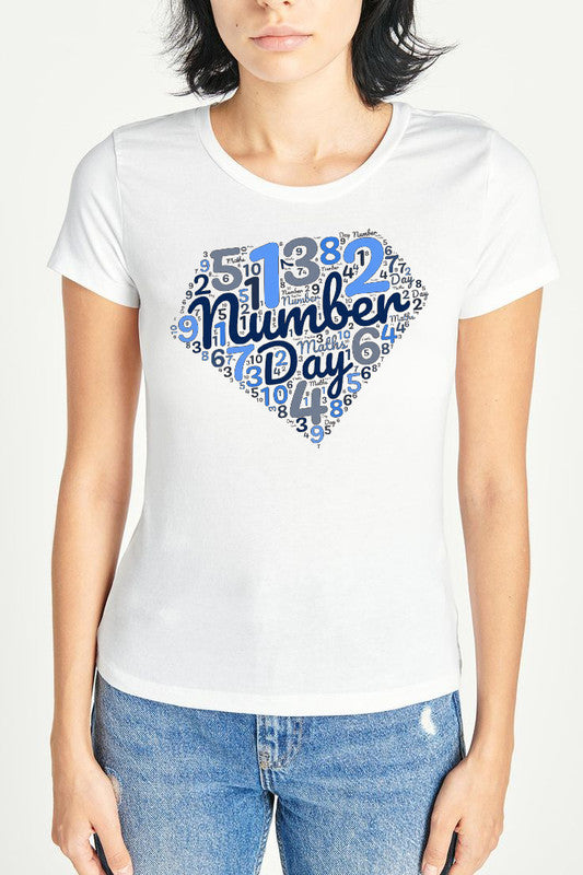Numbers Day Counting Adult Kids T-Shirt Maths School Funny Gift Tee