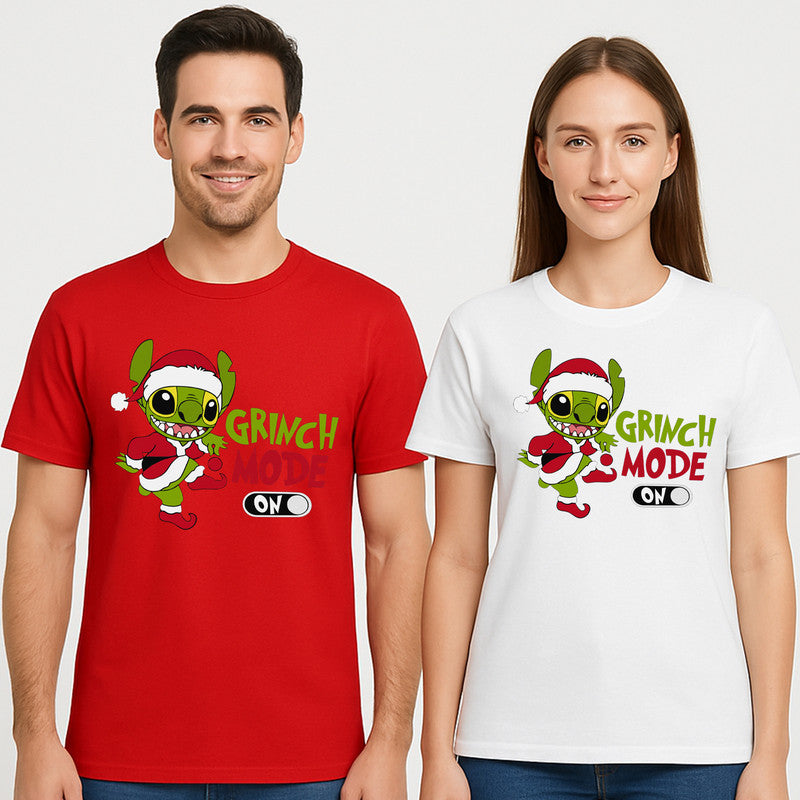 Lilo Stitch Grinch Christmas Adult Kids T-Shirt Funny Xmas Tee