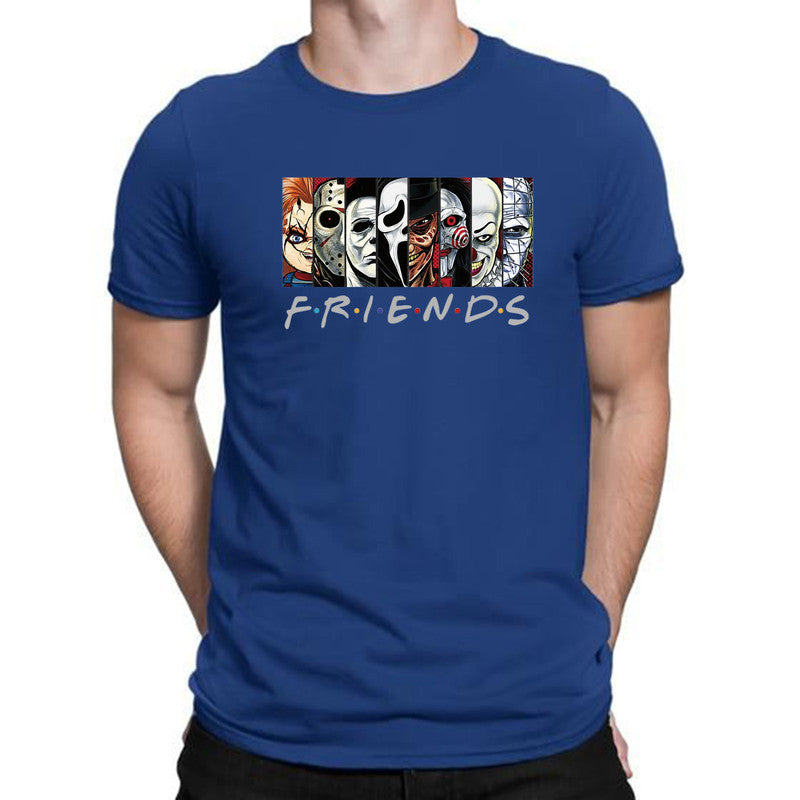 Friends Halloween Adult Kids T-Shirt Horror Scary Face Tee
